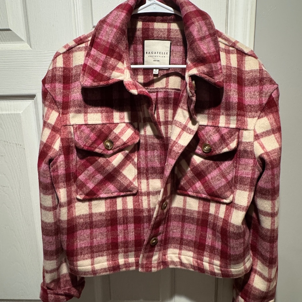 Fall Plaid Flannel Jacket